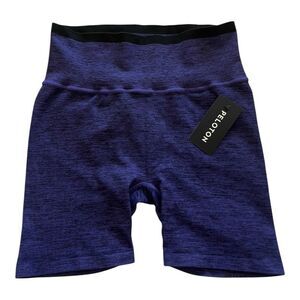 NWT- Peloton Women's Heathered Blue Bike Shorts